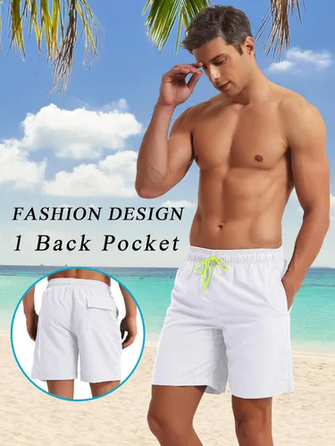 Vista 3 de TACVASEN Men's Summer Swim Trunks Quick Dry Surf Boardshorts Bathing Suit Shorts with Mesh Lining