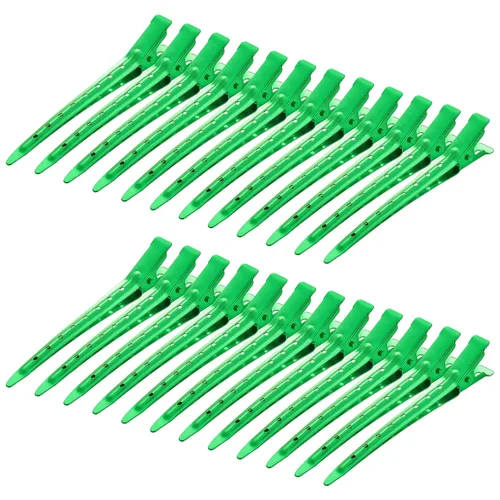 Vista 24 de 24 Paquetes de Pinzas Pico de Pato, Bantoye 2.75 Pulgadas Pinzas de Cocodrilo Rizadoras de Metal Antioxidante con Agujeros para Peinado del Cabello