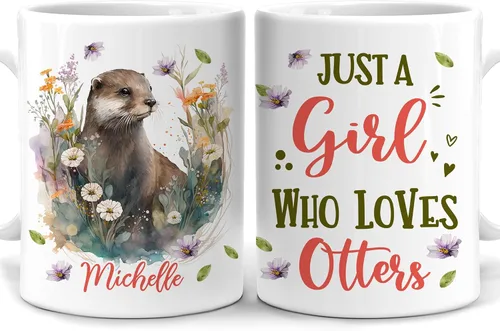 Vista 7 de Hyturtle Taza de zorro personalizada para niñas y mujeres, regalos de cumpleaños para amantes de los zorros, regalos de zorro para mujeres, regalos