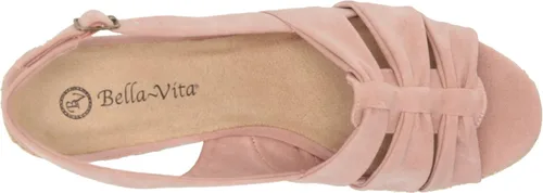 Vista 5 de Bella Vita Sandalias de cuña alegres para mujer