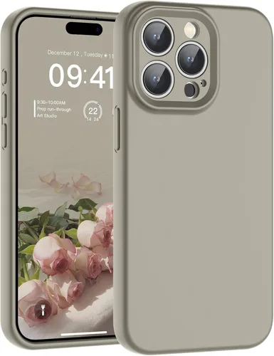 Vista 77 de SUPFINE - Funda diseñada para iPhone 12, silicona líquida premium con [forro de microfibra suave antiarañazos][protección de cámara mejorada], funda