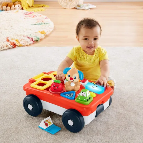 Vista 7 de Fisher-Price - Laugh & Learn Pull & Play Learning, vagón de reir y aprender, de halar y jugar, Multicolor