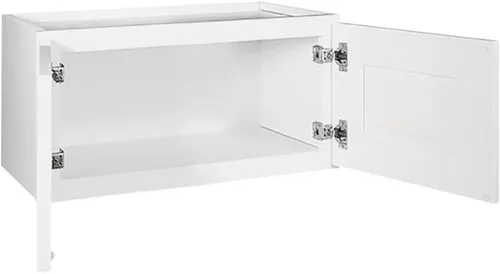 Vista 6 de Design House Brookings - Armario de cocina W2412, 24 pulgadas de ancho x 12 pulgadas de profundidad x 12 pulgadas de alto, pintado blanco, madera