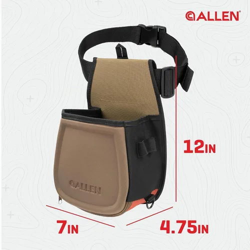 Vista 3 de Allen Company Shotgun Shell Pouch - Clay, Trap and Skeet Shooting Accessories - Hunting and Gun Range Gear - Soft Canvas Design - Shotgun Shell