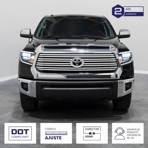 Vista 4 de Form Lighting Faros reflectores LED secuenciales compatibles con Toyota Tundra 2014-2021 (par)