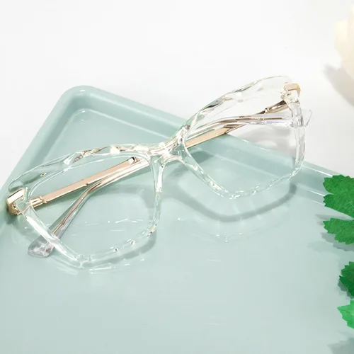Vista 55 de Zeelool Gafas de bloqueo de luz azul ojo de gato de cristal para mujer Juliet VFP0270