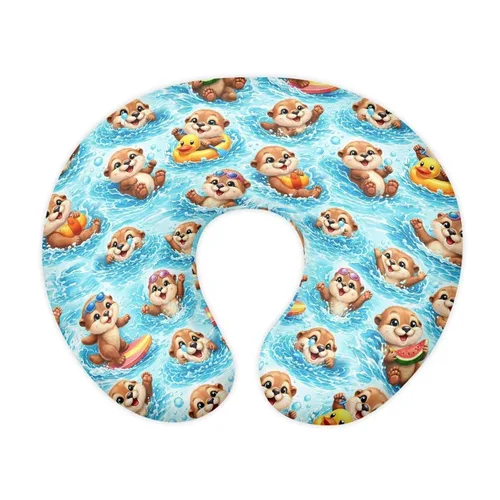 Vista 19 de Jeiento Blue Shark - Fundas de almohada de lactancia suaves y elásticas para almohadas de lactancia materna, funda reversible extraíble para bebé