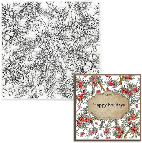 Vista 8 de Sellos transparentes de árboles de Navidad para hacer tarjetas y decoración de álbumes de fotos, sellos de goma con palabras de Feliz Navidad, sello