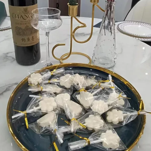 Vista 7 de Molde de silicona para piruletas de flores: el molde de piruleta de chocolate se puede utilizar para hacer una variedad de dulces hechos a mano como