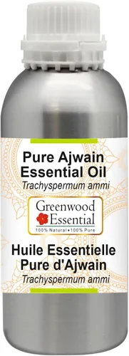 Vista 5 de Greenwood Essential Aceite esencial puro de Ajwain (Trachyspermum ammi) con cuentagotas de vidrio destilado al vapor 0.2 fl oz (0.16 oz)