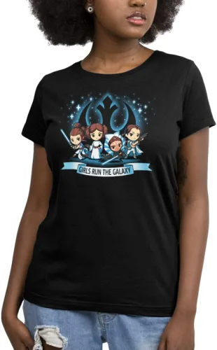Vista 3 de TeeTurtle Star Wars - Camiseta relajada para mujer Run The Galaxy