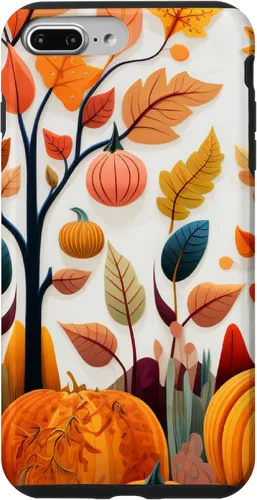 Vista 12 de Fall Leaves Autumn Pumpkin Theme Autumn Color Yellow Case for iPhone 17