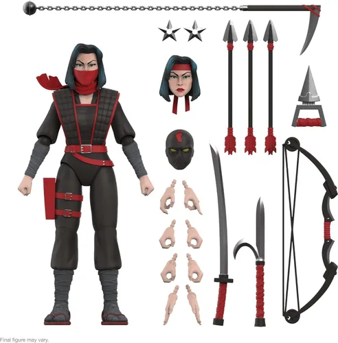 Vista 5 de Super7 ULTIMATES! Teenage Mutant Ninja Turtles Karai - Figura de acción TMNT de 7 pulgadas con accesorios, coleccionables clásicos de dibujos