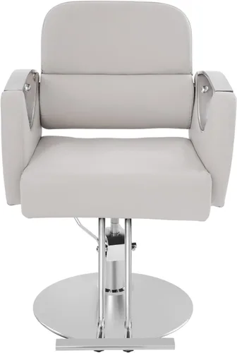 Vista 4 de Sillas de peluquería para estilistas, silla de salón hidráulica de altura ajustable, rotación de 360 grados, equipo de belleza de spa para Beige
