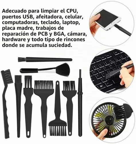 Vista 6 de 9 en 1 Kit de limpieza antiestática del ordenador del cepillo