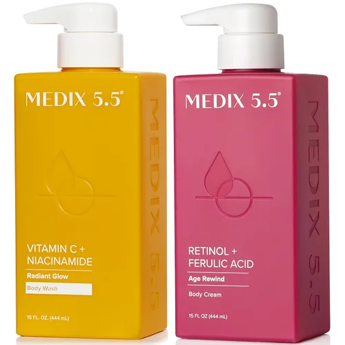 Vista 14 de MEDIX - Juego de 3 piezas para el cuidado de la piel antienvejecimiento Limpiador facial y corporal espumoso exfoliante con ácido glicólico AHA +