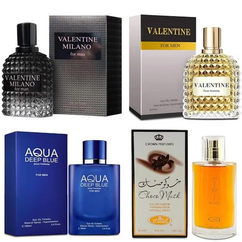 Vista 17 de A CENTER Set de Regalo de Colonia para Hombres Incluye Valentine Milano, Valentine, Blue for Men Ultra & Valuable Paris - 3.4 Fl Oz Cada Uno