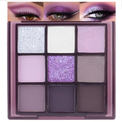 Vista 13 de SUAKE Paleta de sombras de ojos rosa nude, mate y brillante, alta pigmentación, 20 colores, marrón y morado para maquillaje de ojos, paleta
