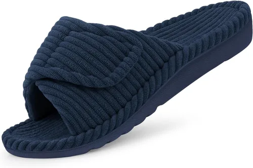 Vista 14 de Litfun Pantuflas ortopédicas para mujer, zapatos de casa con soporte de Beige