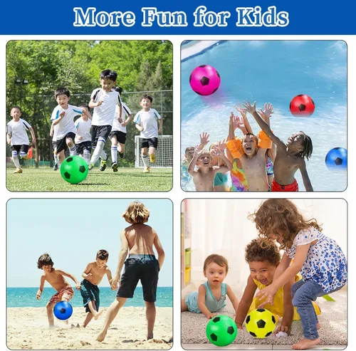 Vista 6 de Paquete de 12 mini pelotas de fútbol para niños, mini pelotas inflables de 4 pulgadas para juegos de interiores y exteriores, pelota de fútbol