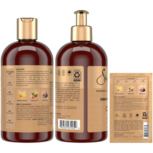 Vista 2 de Juego de champú y acondicionador de karité humedad intensiva hidratación 13 onzas líquidas Intensive Hydration w/ Fig Extract & Baobab Oil