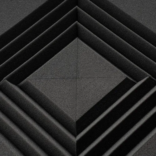 Vista 7 de VallisCo Paquete de 52 paneles acústicos de 1 x 12 x 12 pulgadas, paneles de espuma acústica para insonorización, reducción de ruido, paneles