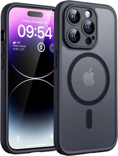 Vista 13 de TOCOL Funda para iPhone 11, compatible con Magsafe, protección completa de cámara, imanes integrados, protección contra caídas, funda translúcida