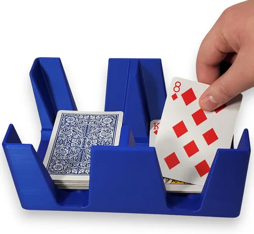 Vista 10 de Bandeja de plástico negro para cartas o carrito, no giratoria, fabricada en Estados Unidos Non-Swivel, Deluxe Plastic, Holds up to 2 decks, Does