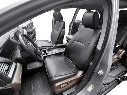 Vista 2 de OASIS AUTO 2011-2017 Odyssey Funda de Asiento Personalizada de Cuero/Cuero Sintético Compatible con Honda Odyssey 2011 2012 2013 2014 2015 2016 2017