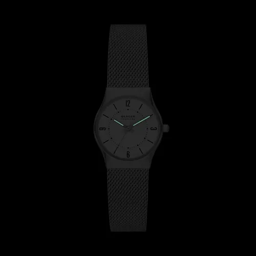 Vista 5 de Skagen Women's Grenen Lille Three-Hand Date Watch with Mesh or Leather Band