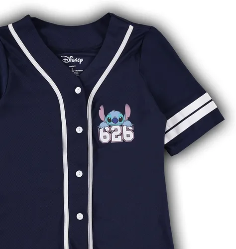 Vista 5 de Disney Lilo and Stitch - Camiseta de béisbol clásica para mujer, Lilo y Stitch
