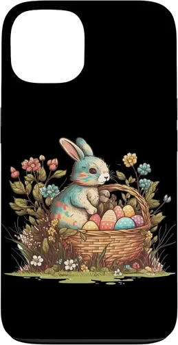 Vista 7 de Happy Easter Day Easter Bunny Happy Easter Egg Basket Case for iPhone 17
