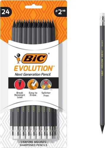 Vista 7 de BIC - lápiz Evolution del núm. 2, cuerpo amarillo, 18