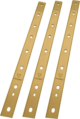 Vista 2 de FOXBC Repuesto de cuchillas de titanio de 13 pulgadas para cepilladora DeWalt DW735 DW735X, repuesto DW7352, juego de 3