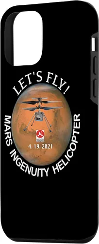Vista 2 de iPhone 12 mini deja volar! Mars Ingenuity helicóptero perseverancia Rover caso