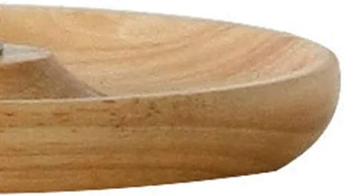 Vista 7 de Soporte de secado de decantador de vino con cabeza de silicona para evitar arañazos, estante desmontable con base de captura de goteo de madera