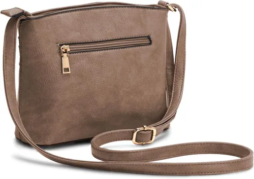 Vista 4 de LA TERRE Bolsos cruzados con bolsillo con cremallera, bolsos cruzados ligeros medianos para mujer