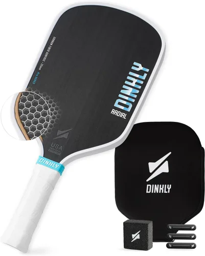 Vista 12 de Juego de 2/4 palas de pickleball - Raqueta de pickleball de grafito/fibra de vidrio aprobada por USAPA, 2 raquetas de pickleball, 4 pelotas y 1