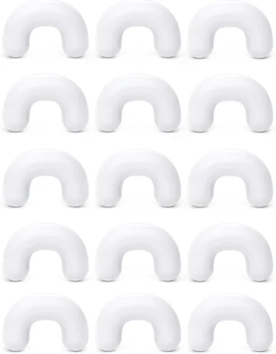 Vista 18 de Cisyozi 16G 14G 12G 10G 8G 6G 4G 2G Kit de Estiramiento de Retenedor de Tabique de Plástico Hipoalergénico Anillos de Tabique en Forma de U Pincher