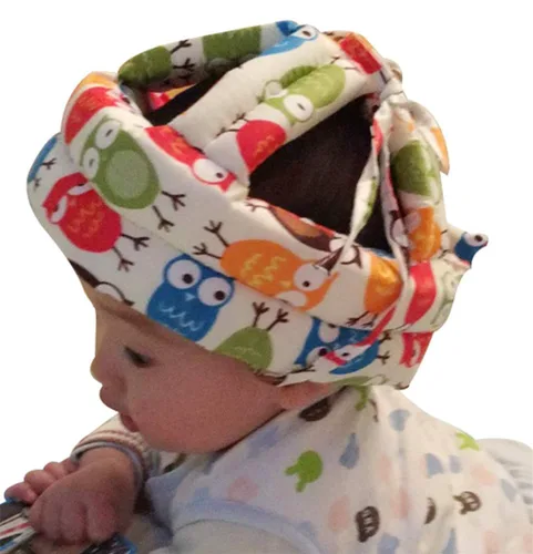 Vista 5 de Gorra protectora para bebé, tamaño ajustable, para aprender a caminar o correr, casco de seguridad suave, para niños de 6 meses a 6 años