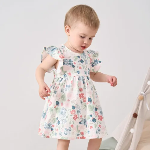 Vista 87 de pureborn Vestido de bebé niña 0-24 meses