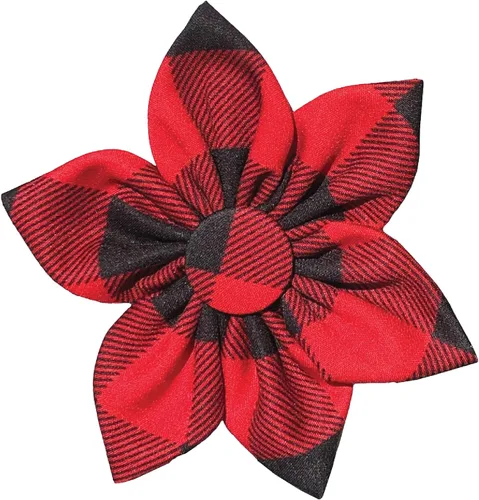 Vista 14 de Huxley & Kent Molinete para mascotas Buffalo & Snow (Pequeño) Accesorio de collar navideño para perros/gatos Accesorio de collar con moño