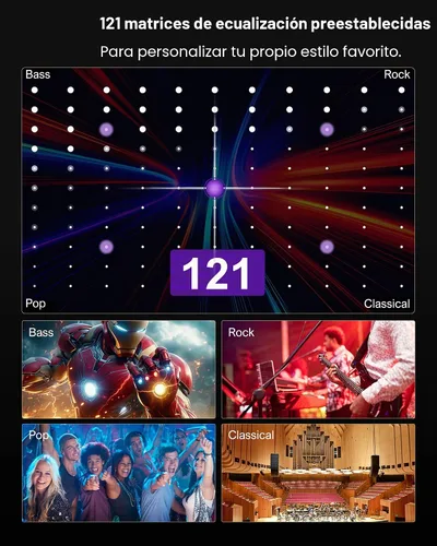 Vista 6 de ULTIMEA Barra de sonido de 7.1 canales con subwoofer, sistema de cine