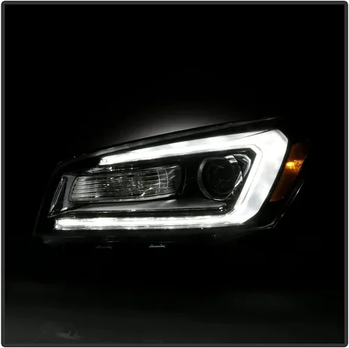Vista 6 de ACANII - Para [modelo halógeno] 2013-2016 GMC Acadia OE Estilo LED Tubo Proyector Faros Faros Par Par Izquierdo+Derecho