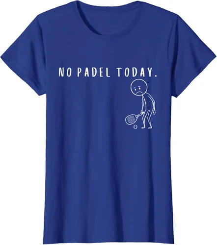 Vista 53 de No Padel Today Funny Padel Stickman Padel Playera Jugador de Tenis