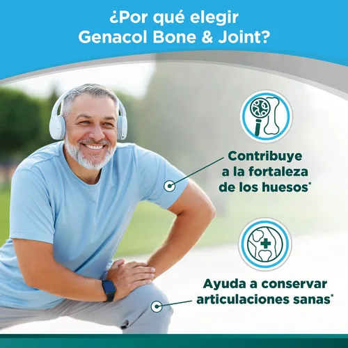 Vista 11 de Genacol Huesos y articulaciones: calcio, vitamina D3, boro y colágeno ultrahidrolizado, vitaminas para huesos y articulaciones, 90 cápsulas