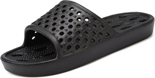 Vista 3 de clootess - Zapatos de ducha deslizantes para hombres y mujeres, sandalias de baño con agujeros, sandalias para piscina, gimnasio, dormitorio
