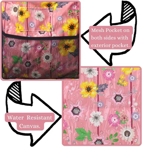 Vista 344 de NGIL Bolsa de comestibles reutilizable extra grande plegable de gran tamaño para comestibles, almacenamiento, picnic, playa, Estampado