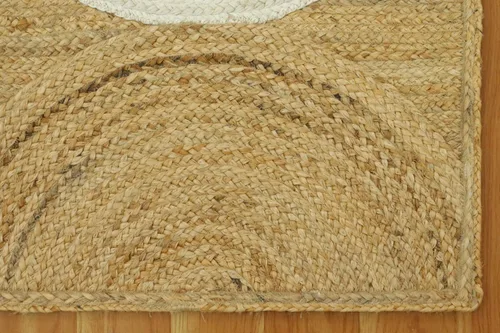 Vista 42 de Natural Jute Collection - Alfombra rectangular de 2 x 3 pies, alfombra de yute trenzada a cuadros multicolor de 0.27 pulgadas de grosor, ideal