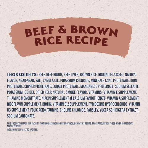 Vista 7 de Natural Balance comida enlatada para perros con ingredientes limitados para adultos con granos saludables, receta de carne de res y arroz integral